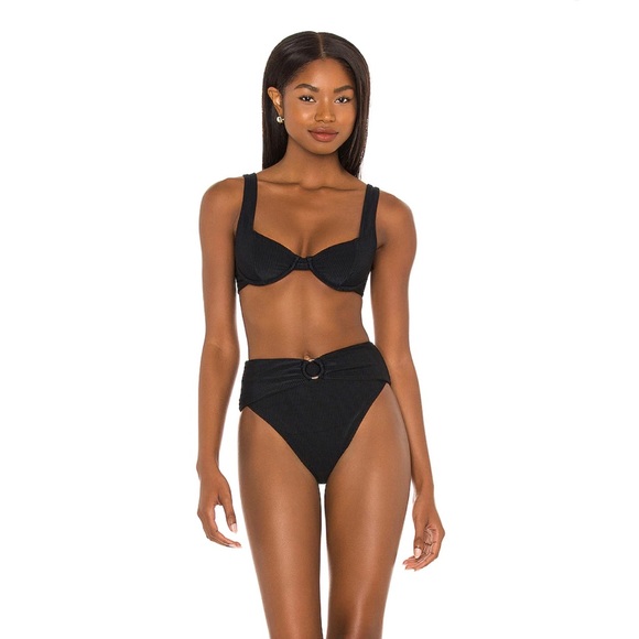 Revolve House of Harlow x Sofia Richie Black Bikini Top - Picture 2 of 6